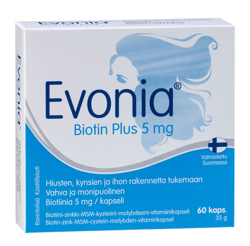 Evonia Biotin Plus 5mg 60 capsules